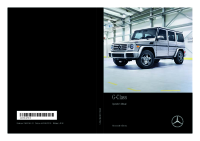 Mercede Benz G class - Owners manual 2018